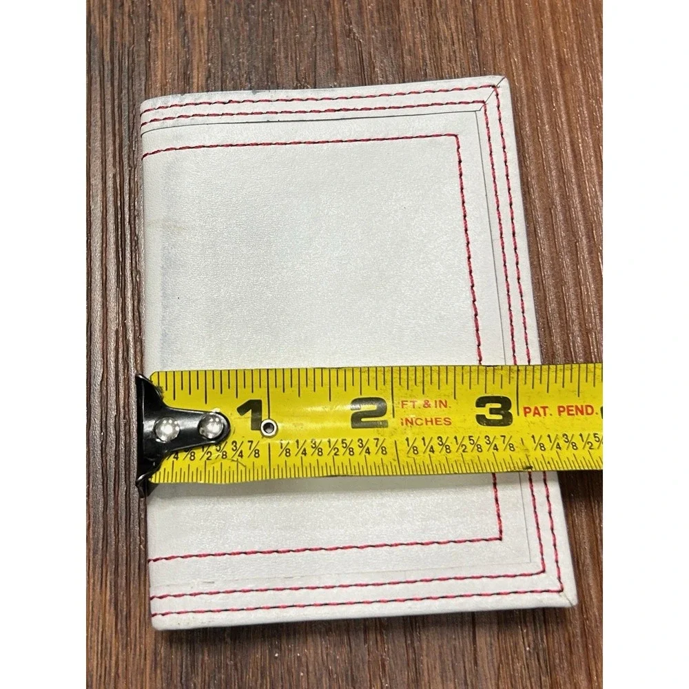 PGA Tour Wallet Red/White Leather‎ Slim Billfold Card Holder